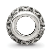 Sterling Silver 925 Bali Scroll Bead with Antiqued Finish Vintage Elegance